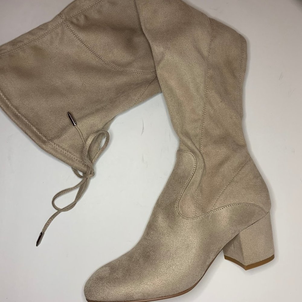 Knee High Boots- Tan Suede Ivanka Trump Size 6